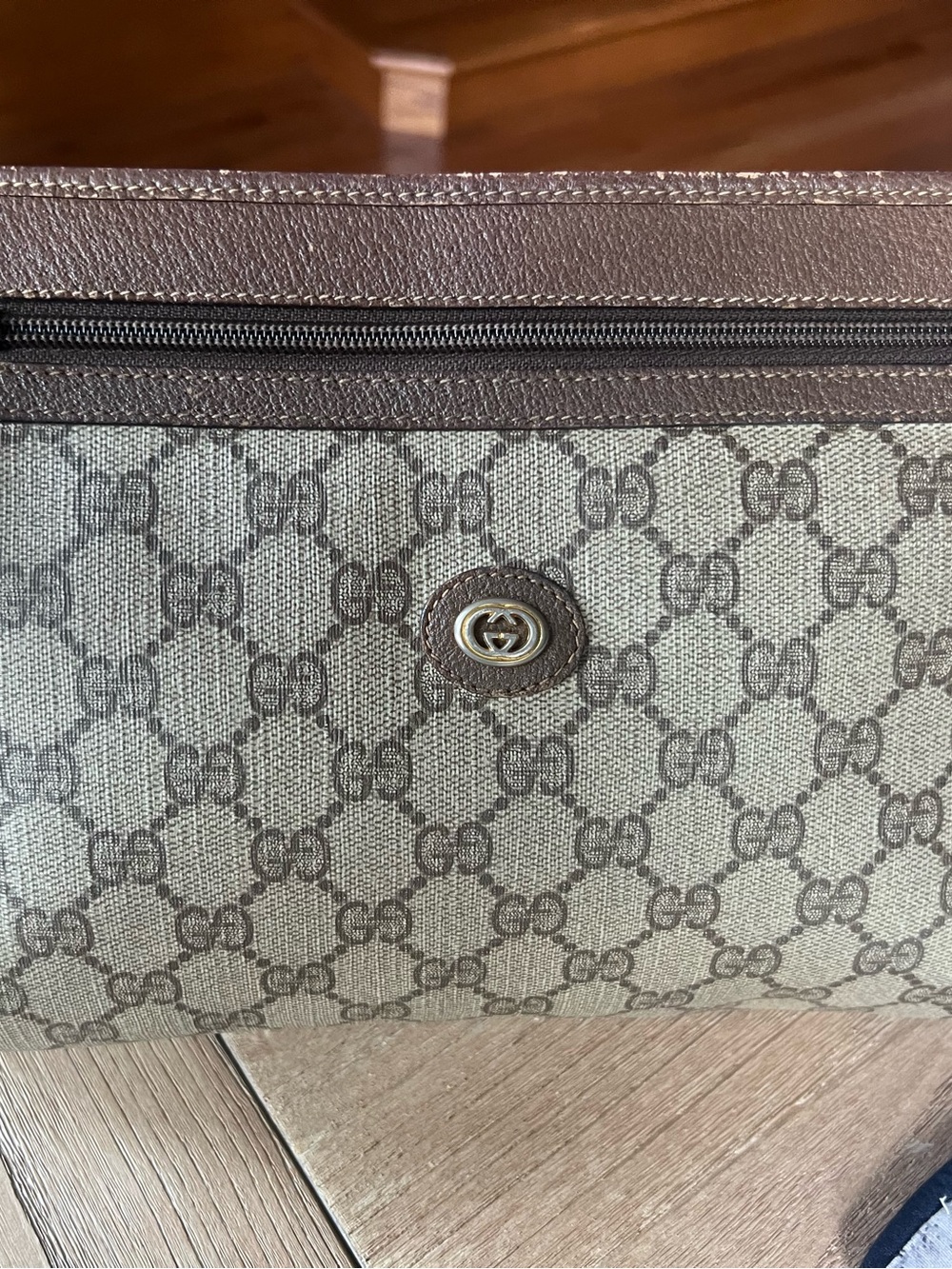 Gucci Brown GG Canvas  Messenger Bag